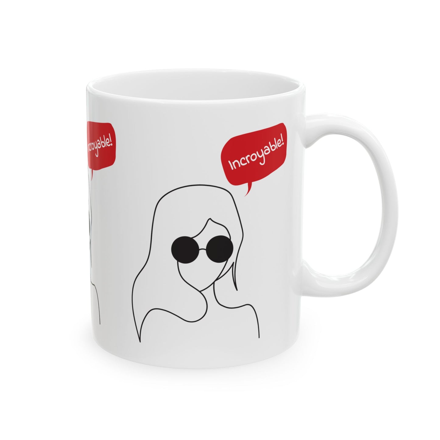 Cute Tic Tac Toe Ghost Ceramic Mug – Perfect for Coffee Lovers, Gifts, Halloween, Home Decor, Funny Mug