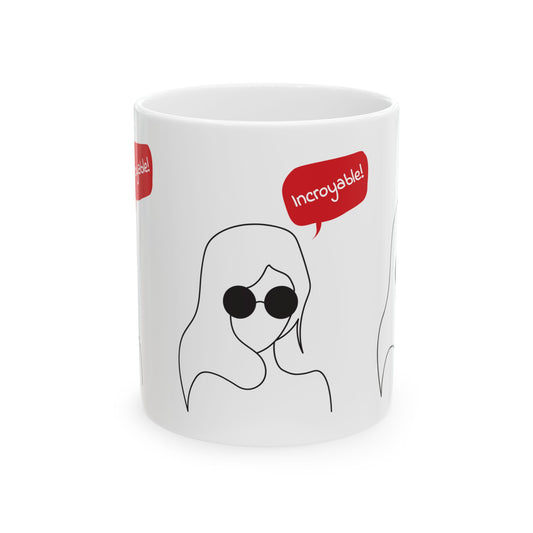 Cute Tic Tac Toe Ghost Ceramic Mug – Perfect for Coffee Lovers, Gifts, Halloween, Home Decor, Funny Mug
